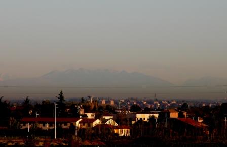 Le Alpi viste da Bologna